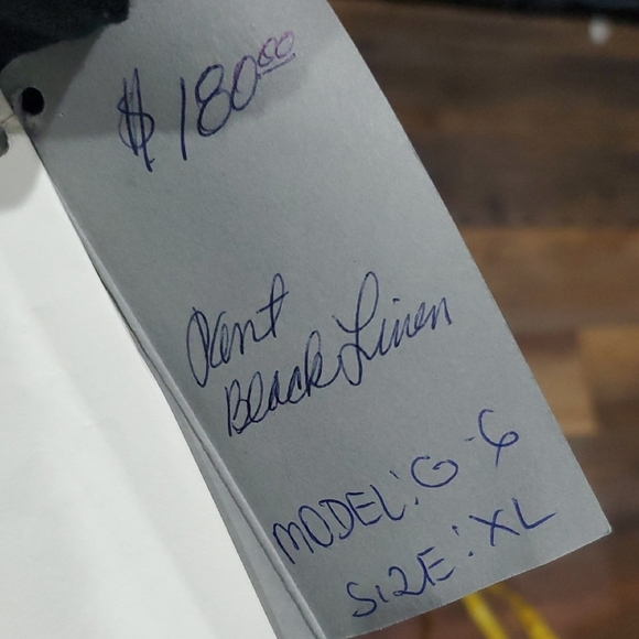 Lili Black Line High-Waisted Wide Leg Pants Lagenlook - Picture 11 of 12